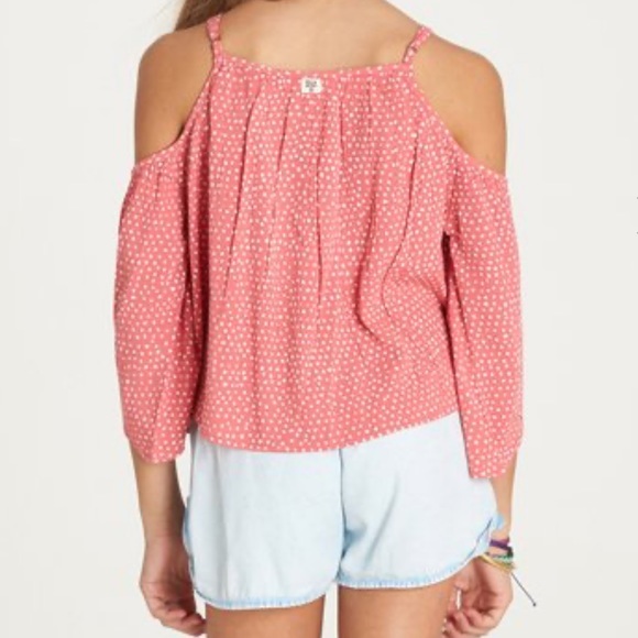 🌴Girls Billabong Forever Fun Cold Shoulder Long Sleeve - Picture 2 of 5